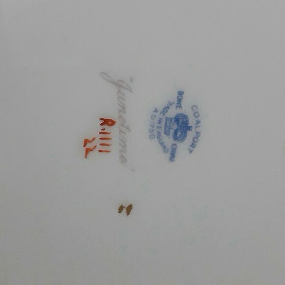 Coalport Junetime Vintage Floral Scalloped Plate - Picture 4 of 5